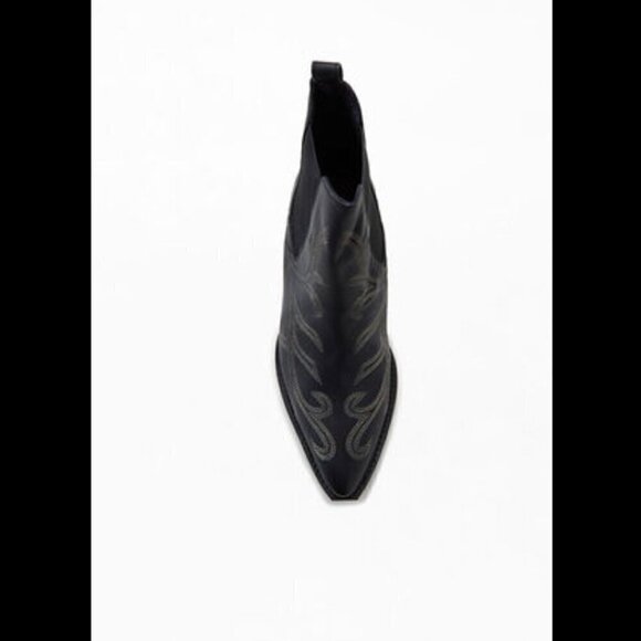 Free People | Boots Wayward Black Embroidered Western Booties - Picture 7 of 14